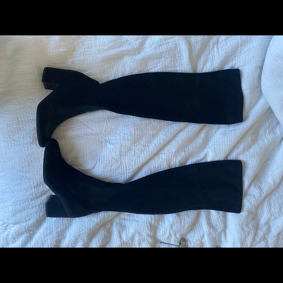 Sam Edelman over the knee black suede boots - Picture 5 of 7